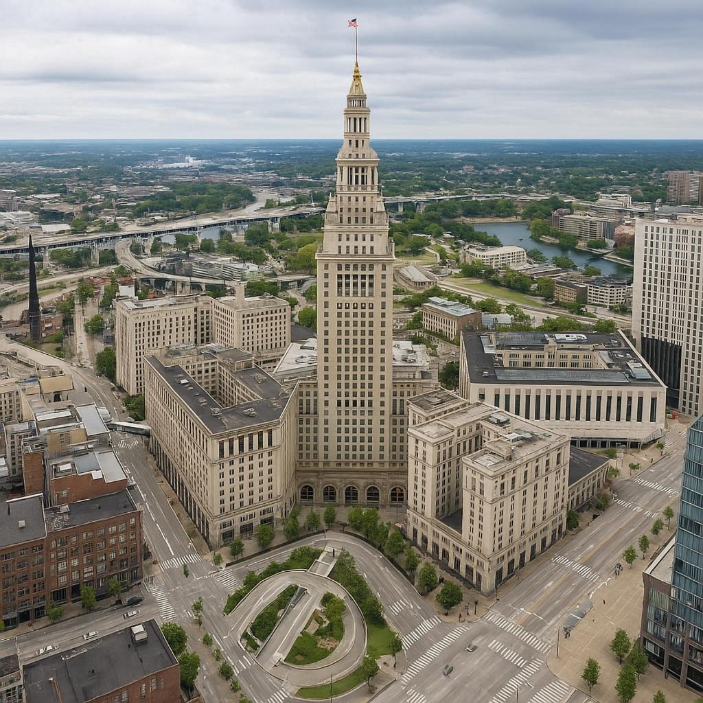 Downtown Sq Stadium, Casino, Rock Hall, Clinic Cleveland