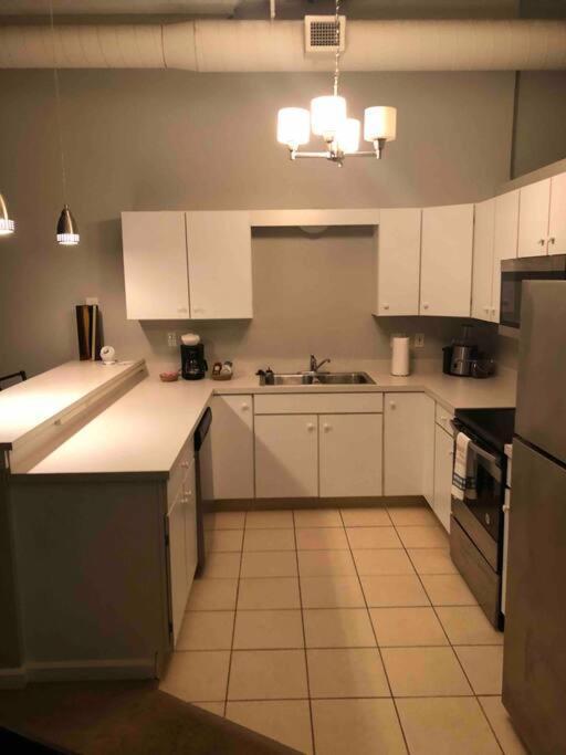 Downtown Cle Loft, River View, King Bed, Free Parking Apartment *