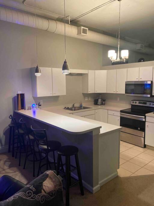 Downtown Cle Loft, River View, King Bed, Free Parking Cleveland
